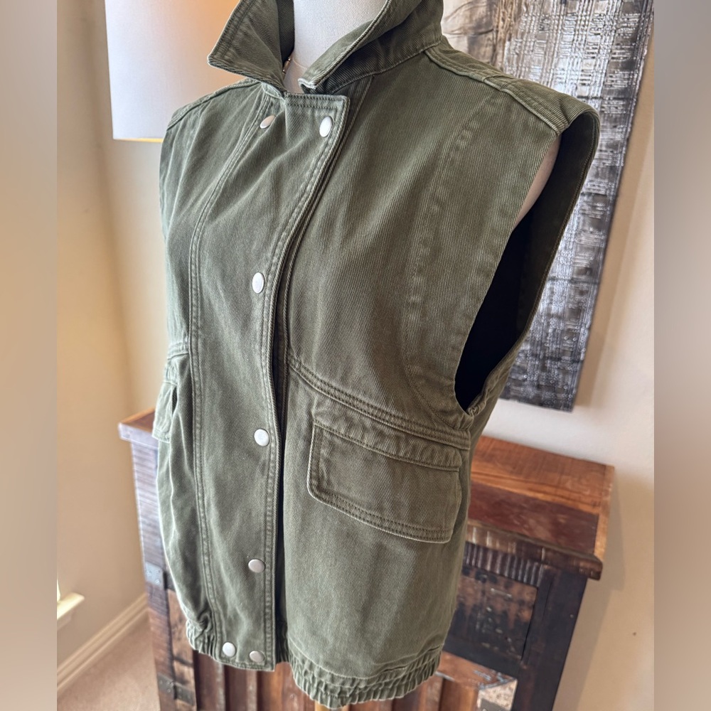 Miou Muse Green Utility Vest Size S/M - Picture 6 of 12